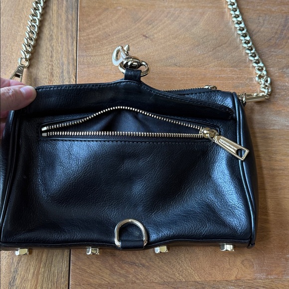 Rebecca Minkoff Black Crossbody Bag with Gold Chain - Picture 4 of 5